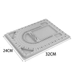 plateau conception gris clair mat opaques outils couture boite rangement ciseaux pinces bijouterie fonctionnelle