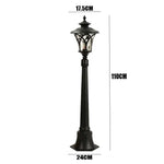 lampe jardin or noir classique vintage éclairage extérieur led ip65
