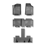 tapis sol voiture noir rayures diagonales moderne clips anti poussière waterproof