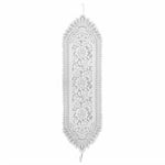 nappe tissée dentelle florale blanche romantique table hiver été mariage anniversaire thème classique vintage