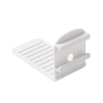 supports drap plat plissés modernes gris blanc pièces