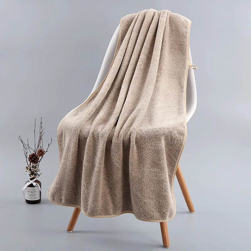 serviette bain fibre bambou rayures noires gris clair séchage rapide adultes moderne MACHINE