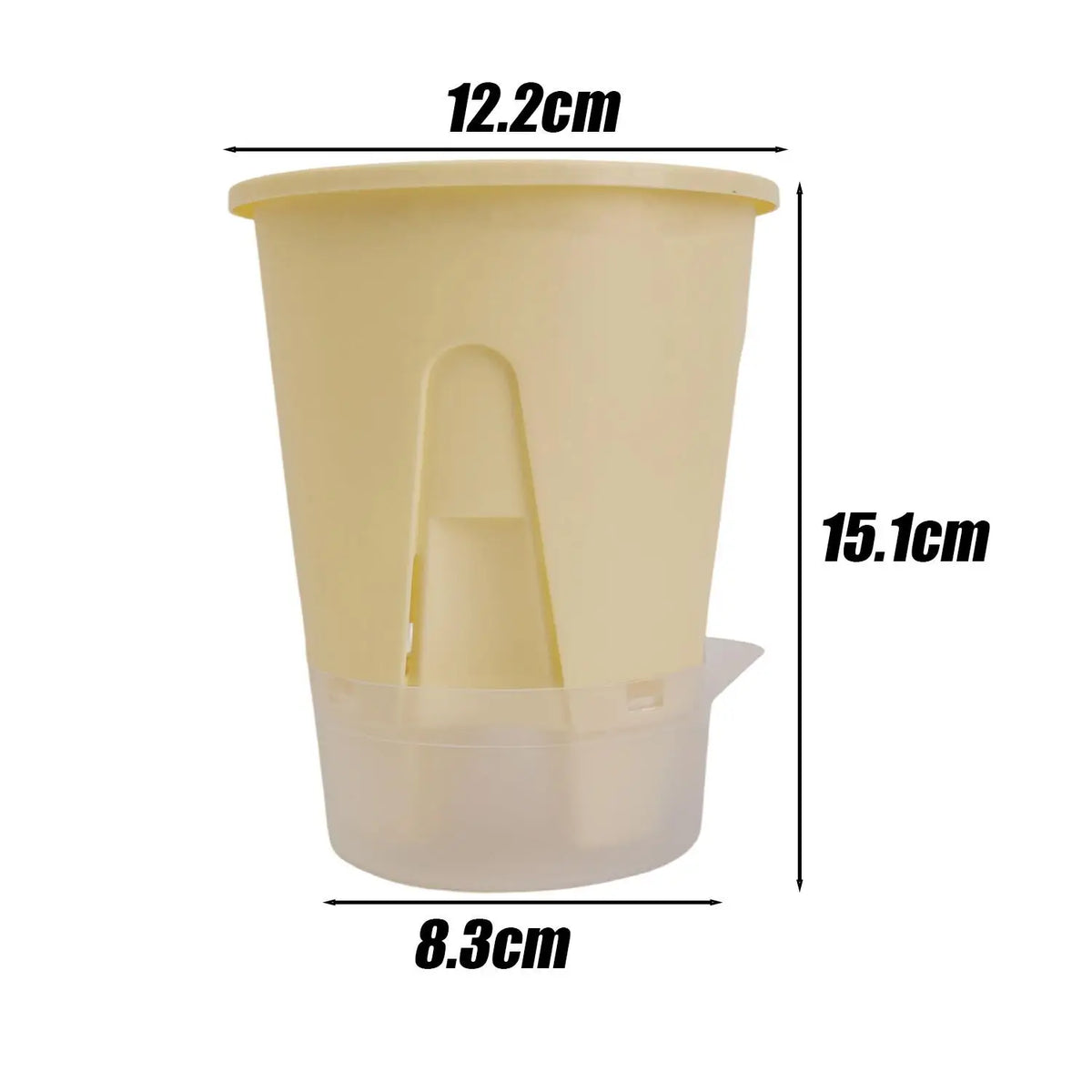 pots fleurs auto arrosants moderne vert blanc beige opaques adhésifs ensemble plateau plastique pvcextérieur