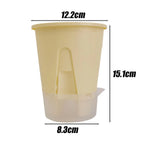 pots fleurs auto arrosants moderne vert blanc beige opaques adhésifs ensemble plateau plastique pvcextérieur