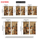 rideaux impression égyptienne antique couple royal hiéroglyphes métalliques polyester beige bleu rouge marron doré