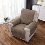 housse chaise inclinable marron beige quiltée élastique ajustable classique facile nettoyer Polyester