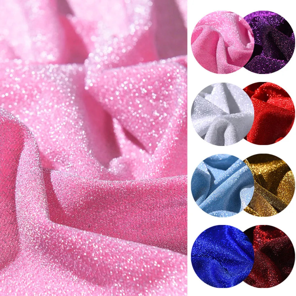 tissu pailleté rose blanc rouge noir bleu glitter occasion spectacle opacité polyester lycra