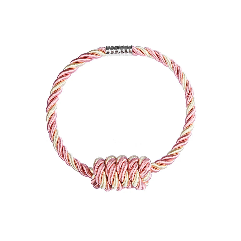 corde rideaux moderne boucle magnétique beige noir argent facile decorationintérieur
