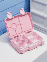 boîtes lunch violet rose bleu clair licorne princesse sirène compartiments couvercle poignées détachables modernes