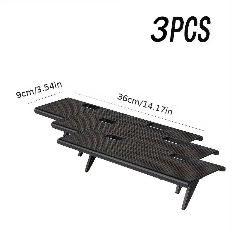 support tablette moderne fibre carbone noir réglable clips magnétiques table ordinateur
