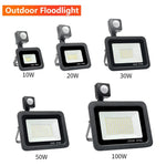 projecteur led extérieur noir moderne ip66 10w 20w 30w 50w 100w sensor