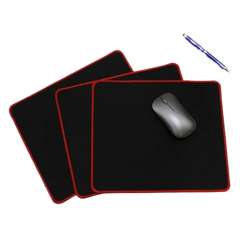 tapis souris antidérapant noir texture tissée adhésif moderne fournitures école équipement travail