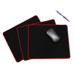 tapis souris antidérapant noir texture tissée adhésif moderne fournitures école équipement travail