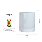 veilleuse lampe table led blanc moderne éclairage nuit chambre tactile charge