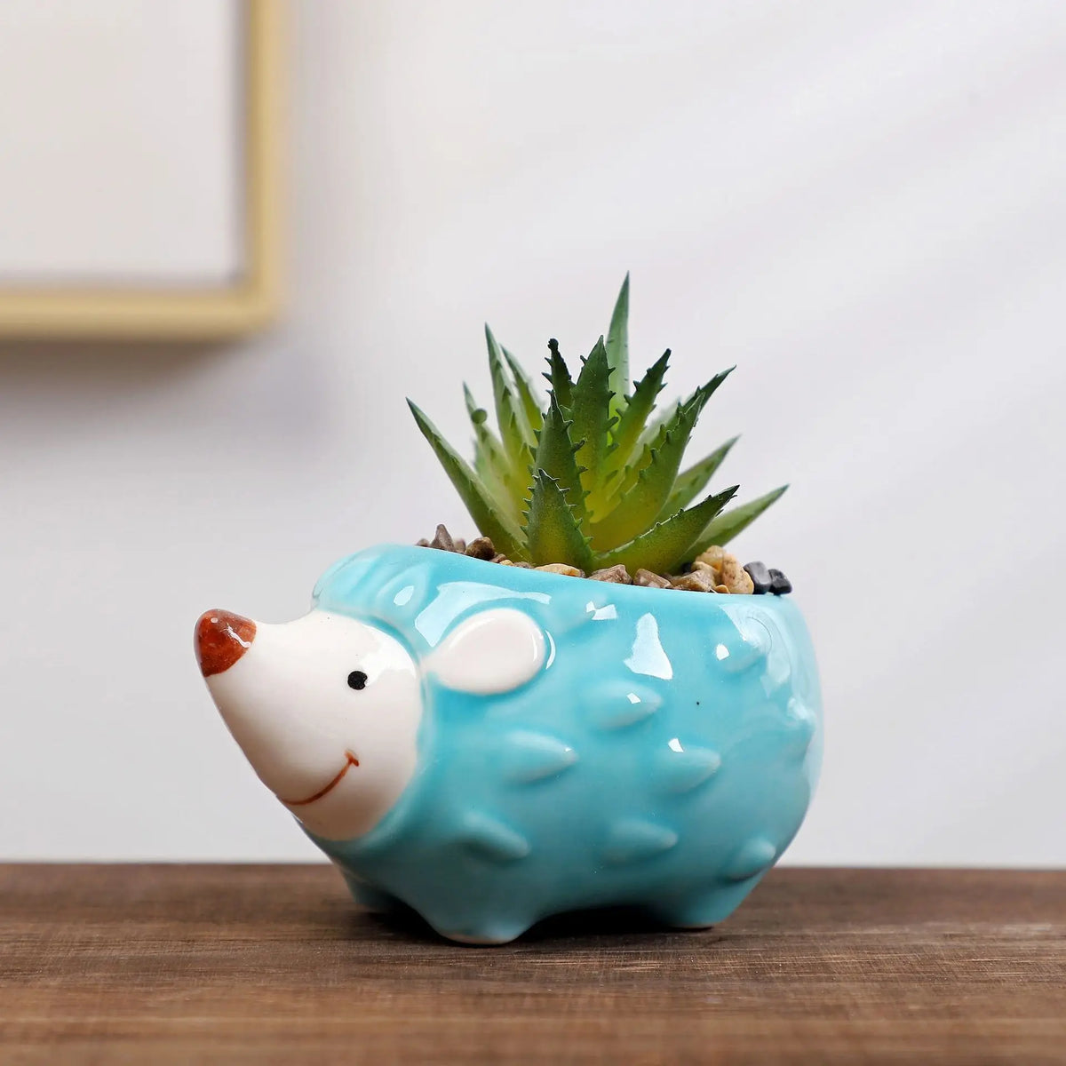 cache pots animaux mignons porc chien renard hérisson bleu rose gris orange blanc opacité