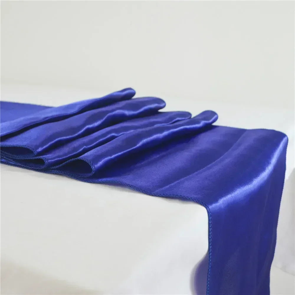 chemin table violet uni satin moderne décoration mariage fête anniversaire maison luxe chic
