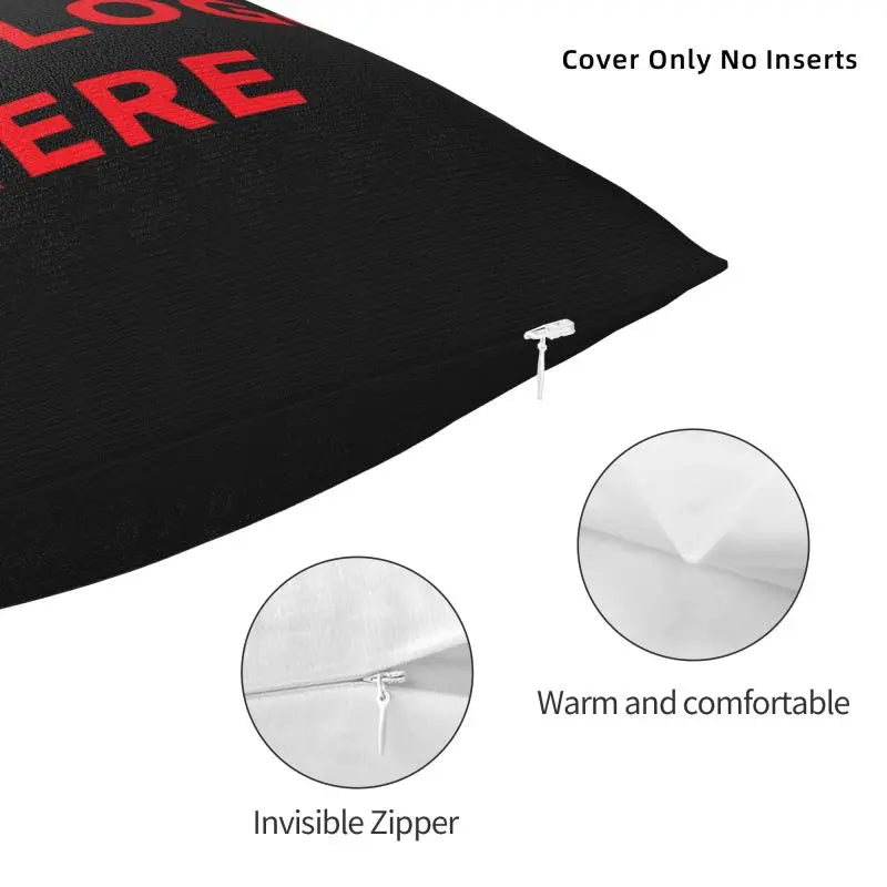 housses coussin polyester 40x40cm motif texte moderne non toxique maison