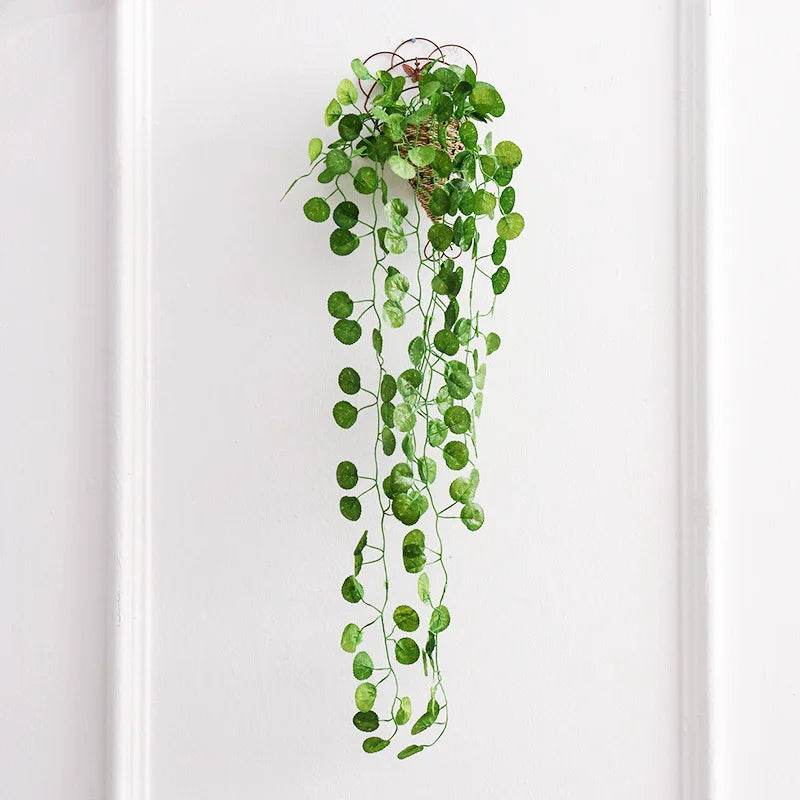 panier suspendu tressé plante artificielle soie vigne naturelle mariage anniversaireintérieur rustic déco