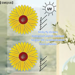 pièges mouches stickers autocollants fleurs décoratives jaunes rouges transparents intérieurextérieur 20pcs