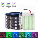 ruban led flexible noir 30 leds mètre télécommande adhésif moderne chambreRGBOptimal
