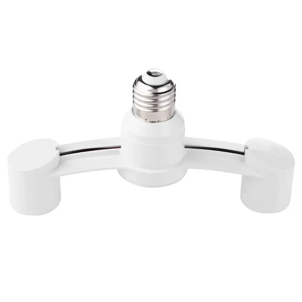 adaptateur lampe e27 blanc moderne base lumiere plastique fixations invisibles deux pieces