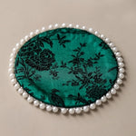 coasters violets roses verts blancs paisley floral adhésif vintage élégants table