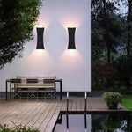 applique murale led moderne impermepable aluminium noir exterieur 2492000lm 85265v