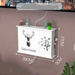meuble rangement mural blanc moderne lignes verticales porte organisation blanc respectueux environnement
