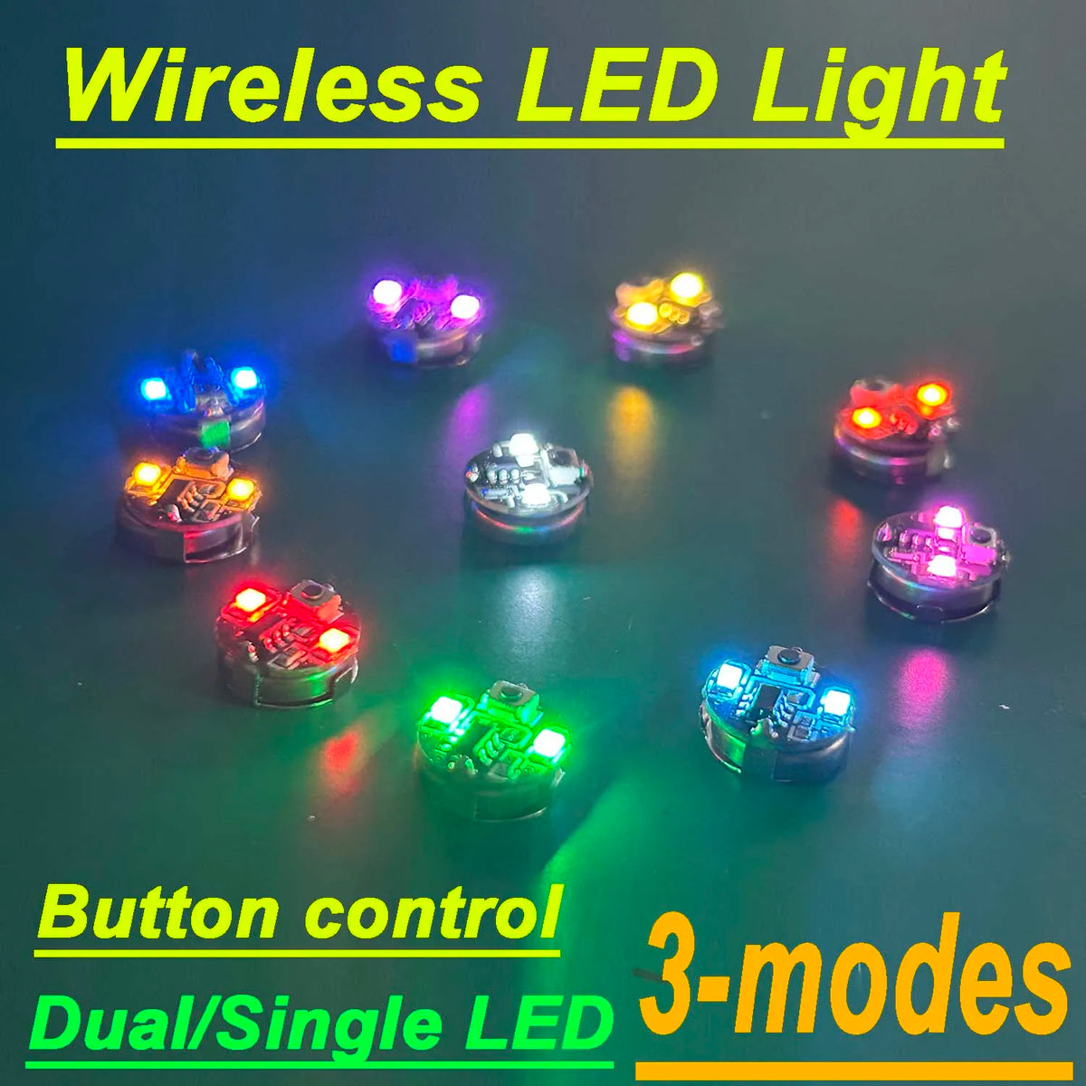 mini lampe led sans fil multicolore modes moderne compact plaque centrale câble micro usb