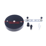 disques suspension lampes blanc noir ronds lisses modernes vis fixations bouchons protection