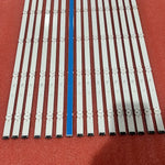 bandes led blanc lisses modernes réutilisables sans cable bouton poussoir personnalisables aluminium