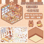 puzzle 3d illustration dessin animé boulangerie vêtements salon thé enfant chambre décoration
