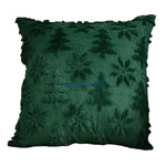 coussin tissu éponge motif floral moderne vert foncé adultère cuisine décoration salon