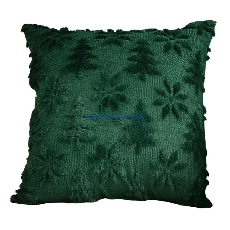 coussin tissu éponge motif floral moderne vert foncé adultère cuisine décoration salon