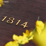 numéros maison laiton doré lettres relief plaque porte classique decoration murale haute qualité brosséextérieurintérieur