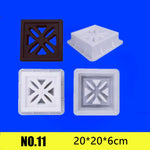 moule décoration extérieure plaque moderne motifs géométriques variés plastique réutilisable grès clair foncé
