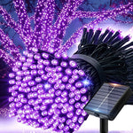 guirlande lumineuse solaire extérieur blanc chaud led jardin terrasse décoration cour mariage étanche piquet