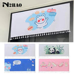rideau porte romain animal kawaii ours panda chiot frange blanche decoration enfantine