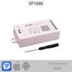 contrôleur led wifi bluetooth musique chargeur puissance 524v ws2812 ws2811 pixels blanc moderne