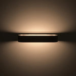 applique murale moderne led noir blanc aluminium éclairage chambre salon entrée fixée mur flux