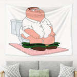 tapisserie décoration intérieure moderne peter griffin blanc vert rose beige