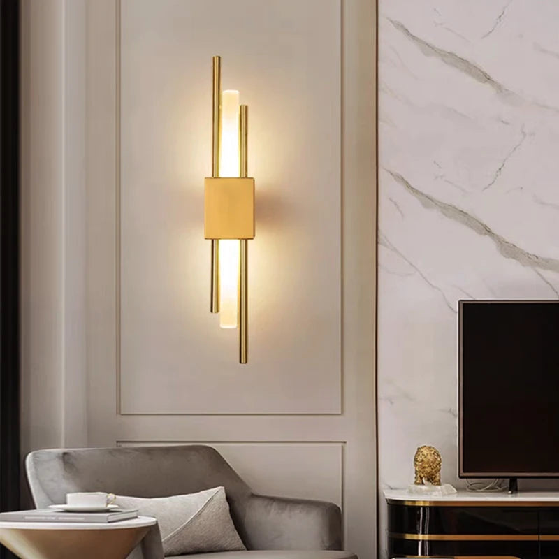 lampes murales modernes or blanc minimaliste fixées mur facile lumière blanche
