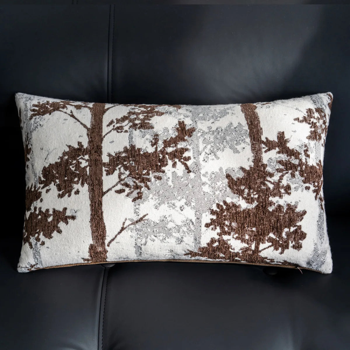 housse coussin géométrique marron nordique velours moderne décoration intérieure pliée automobile