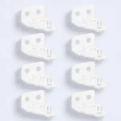 accessoires fenêtres volets clips transparents modernes fixations plats lisses robustes utilisation facile