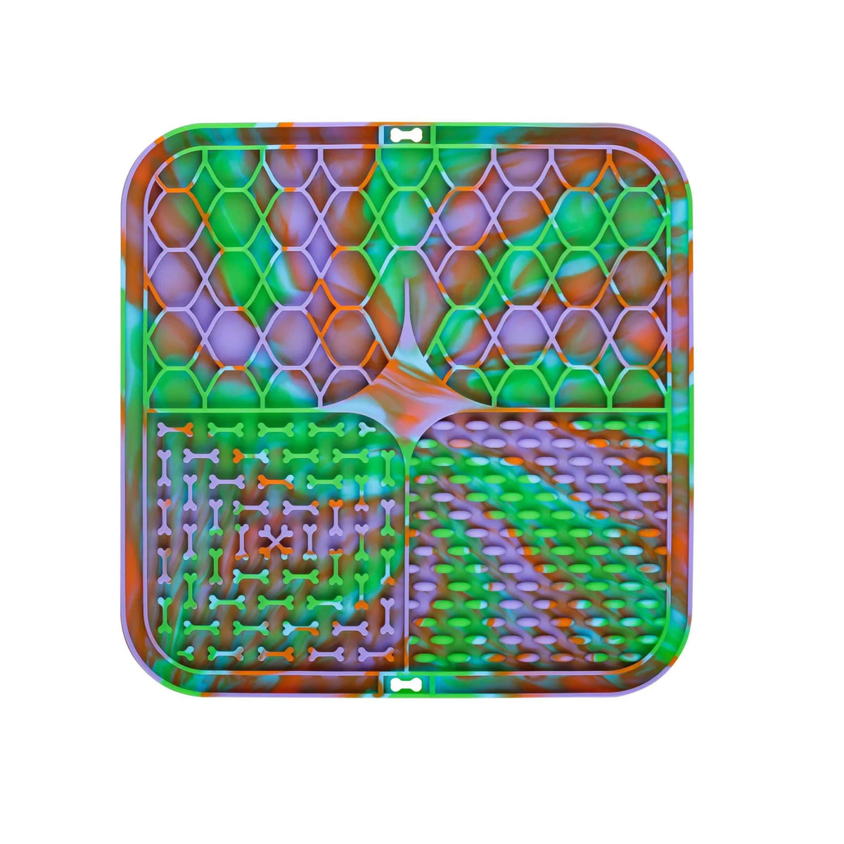 tapis bain animal silicone suction antidérapant moderne orange gris bleu violet vert
