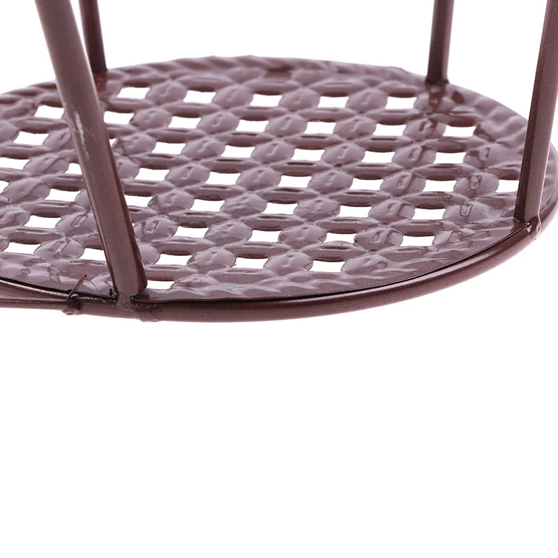 support fleurs moderne noir marron blanc grille métal crochetsextérieur balcon garde corps