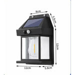 lampe murale solaire ip65 protection automatique contemporaine led noir matériau abs moderne