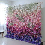 panneau floral decoratif blanc rouge fleurs artificielles toile fond mariage mur fleurs decoratif