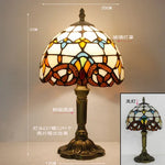 lampe table art nouveau tiffany multicolore base sculptée interrupteur bouton
