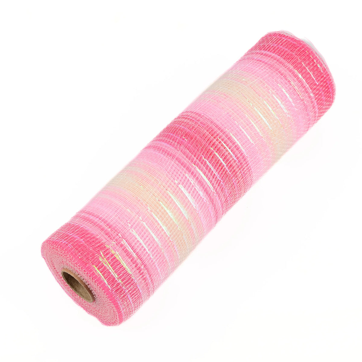 ruban filet polyester rayures horizontales rose bleu vert clair moderne 10 pouces large 10